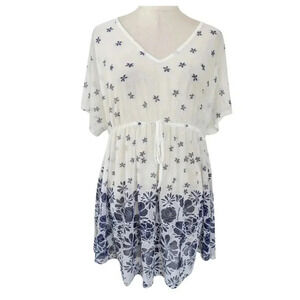 SIREN LILY NWT White Swim Coverup Size 1X